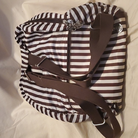 Henri Bendel Stripe Packable Backpack - Picture 3 of 4
